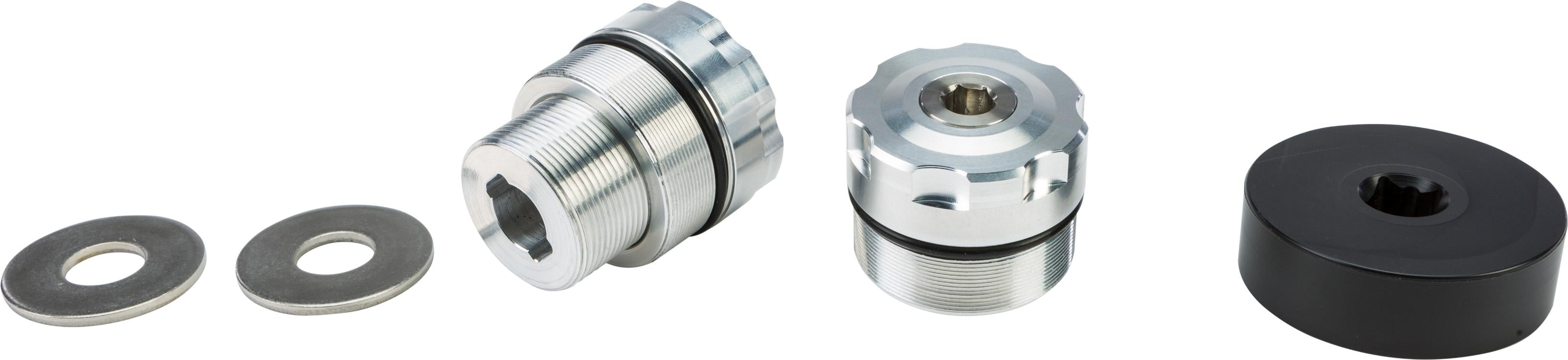 Patriot 49mm Billet Preload Adjuster Raw - Harddrive Products