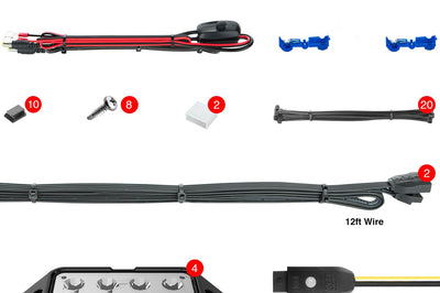 Xk Glow 4pc Rgb Rock Light - Atv Performance Products