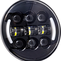 Letric Lighting Co 5.75’’ Deluxe Hdlight W/ Turns Black Switchback - Harddrive Products