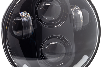 Letric Lighting Co 5.75’’ Led Red Headlight - Black - Harddrive Products