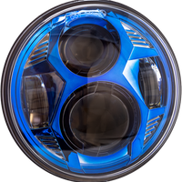 Letric Lighting Co 5.75’’ Led Red Headlight - Black - Harddrive Products