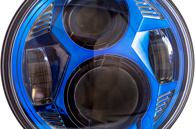 Letric Lighting Co 5.75’’ Led Red Headlight - Blue - Harddrive Products