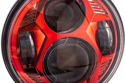 Letric Lighting Co 5.75’’ Led Red Headlight - Harddrive Products