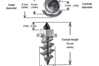 Igrip 5/8’’-15mm Shoulder Screw Studs Qty 200 - Snowmobile Collection