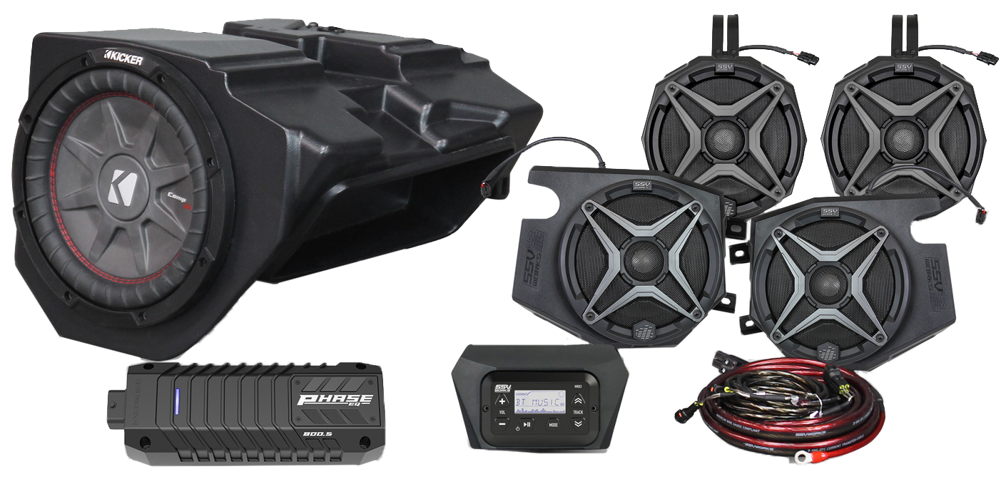 Ssv Works 5 Speaker Plug And Play Kit - Atv Performance Products