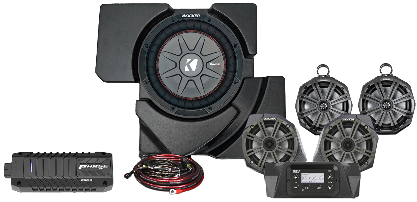Ssv Works 5 Speaker Plug And Play Kit Kicker - Atv Performance Products