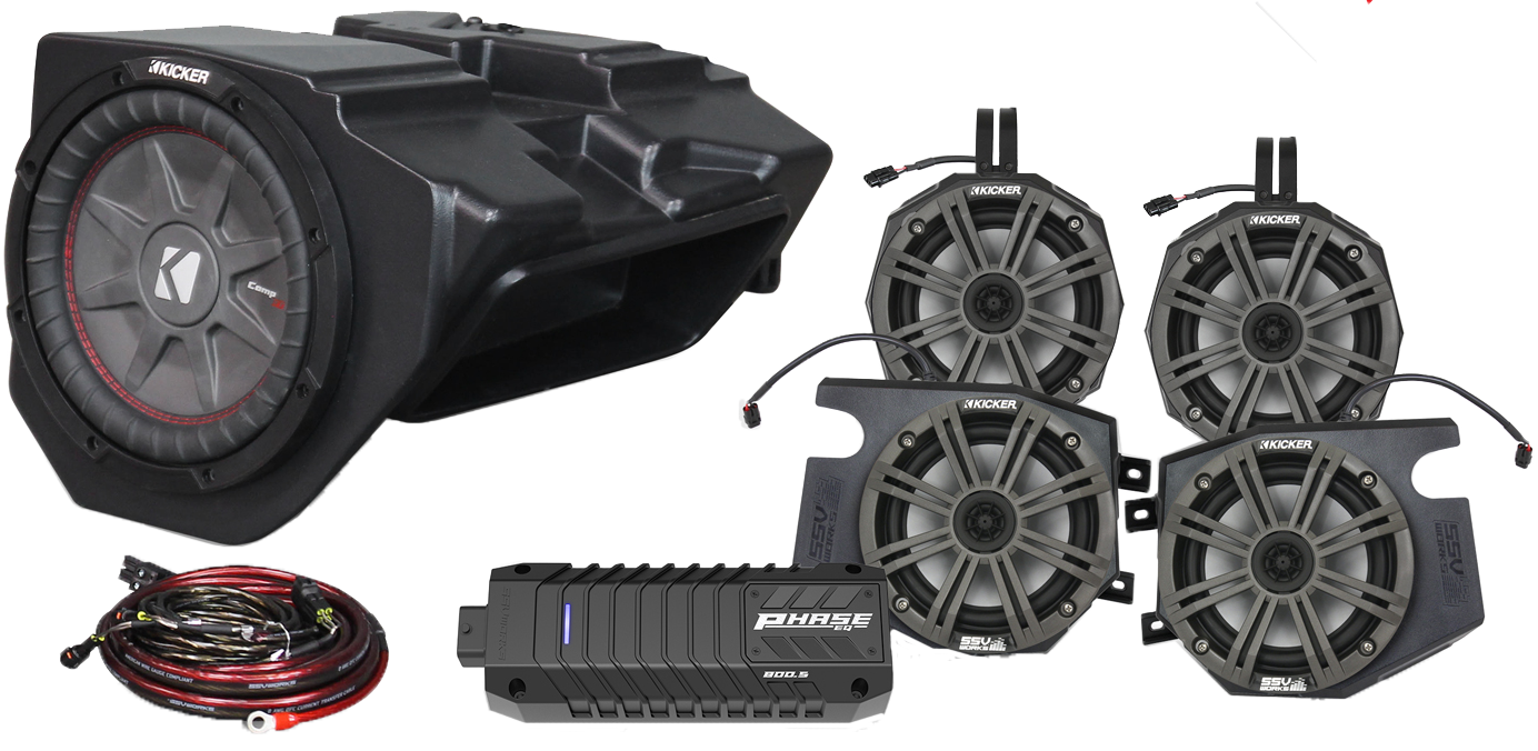 Ssv Works 5 Speaker Plug And Play Kit Kicker Ride Command - Atv Performance Products