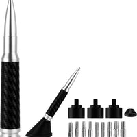 Saddle Tramp 50 Cal Ammotenna Flat Black - Silver/Carbon Fiber - Harddrive Products