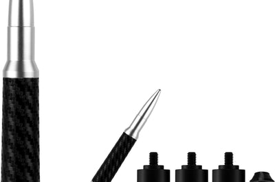 Saddle Tramp 50 Cal Ammotenna Flat Black - Silver/Carbon Fiber - Harddrive Products