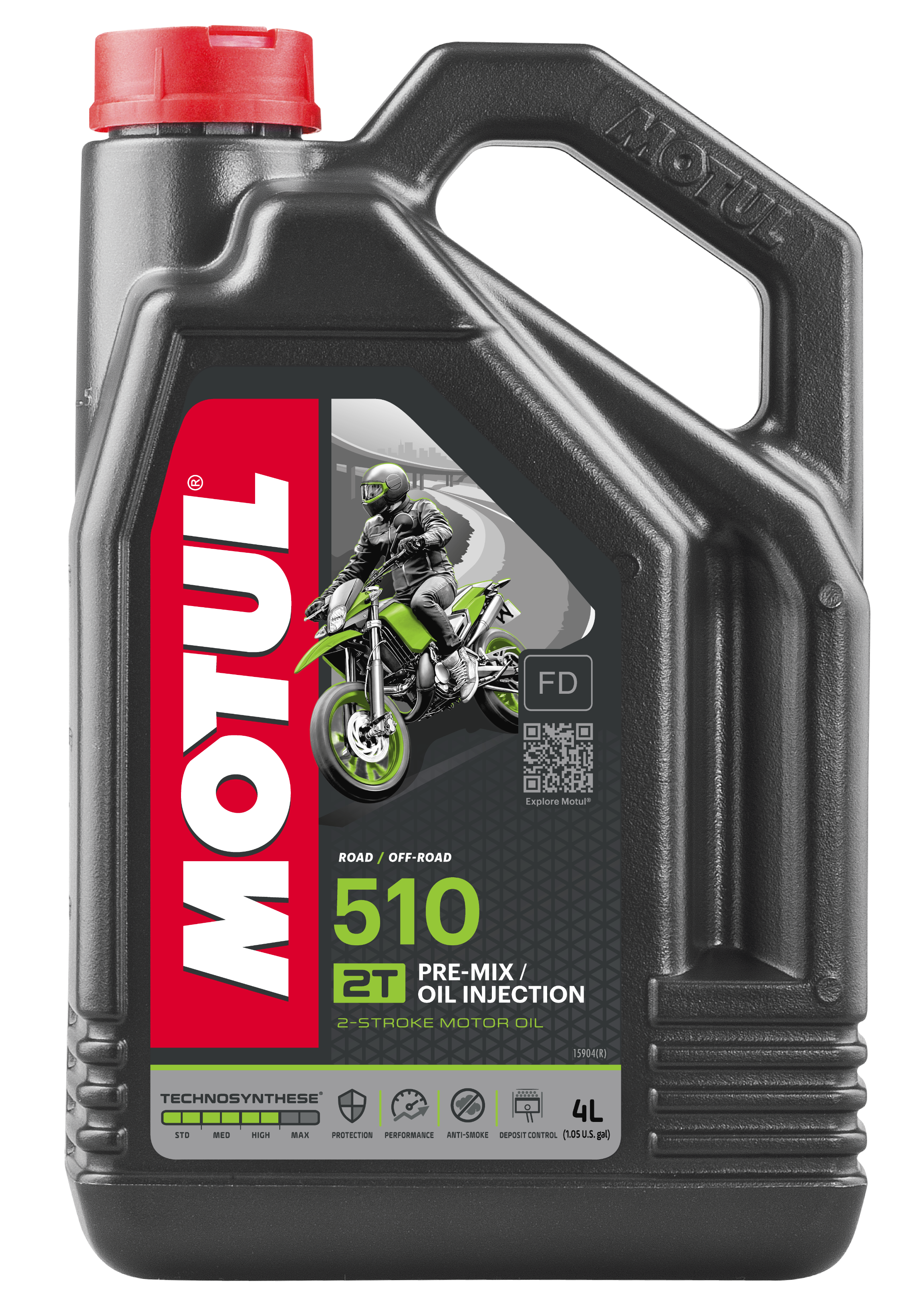 Motul 510 2t Premix Synthetic Blend 4-liter - Tires & Wheels
