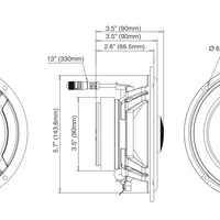 Aquatic Av 6.5’’ Speaker 300w Rgb Aplicable - Harddrive Products