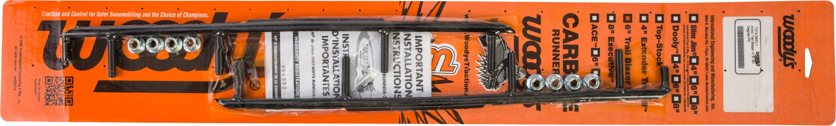 Woodys 6’’ Carbide Runners A/c - Snowmobile Collection