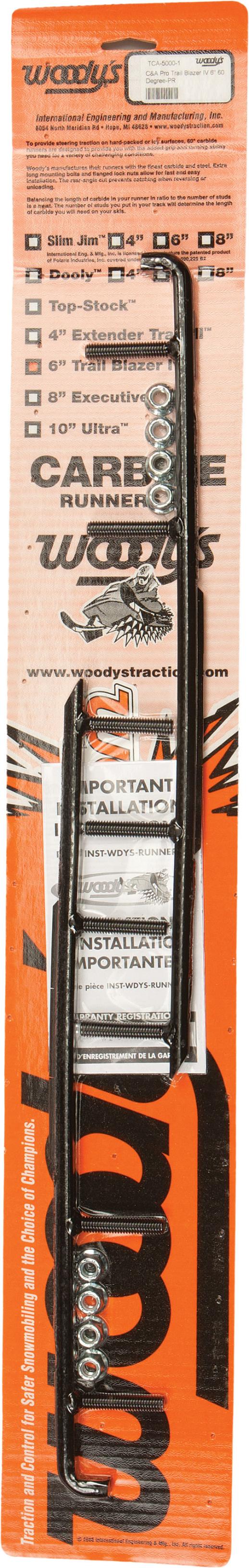 Woodys 6’’ Carbide Runners Slydog - Snowmobile Collection