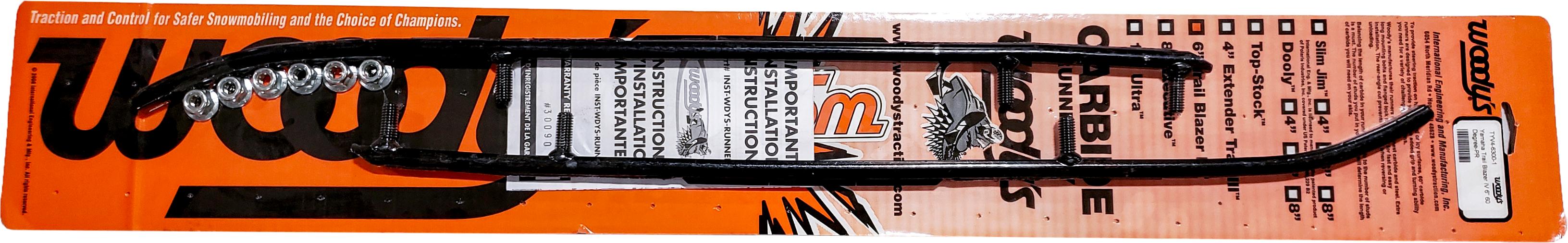 Woodys 6’’ Carbide Runners Yam - Snowmobile Collection