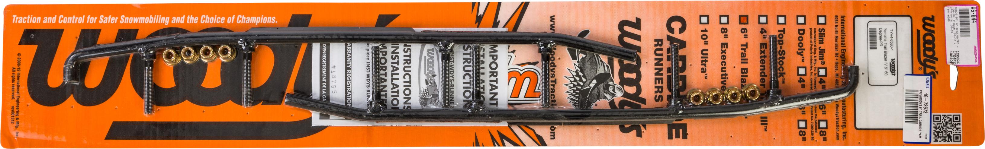 Woodys 6’’ Carbide Runners Yam - Snowmobile Collection