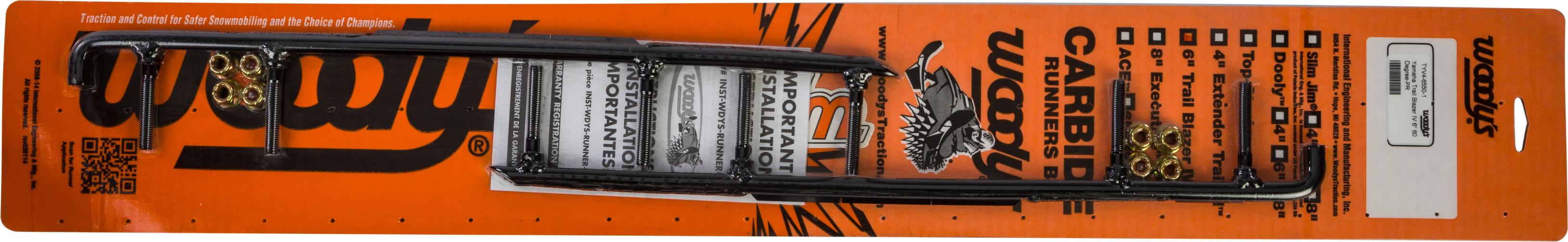 Woodys 6’’ Carbide Runners Yam - Snowmobile Collection