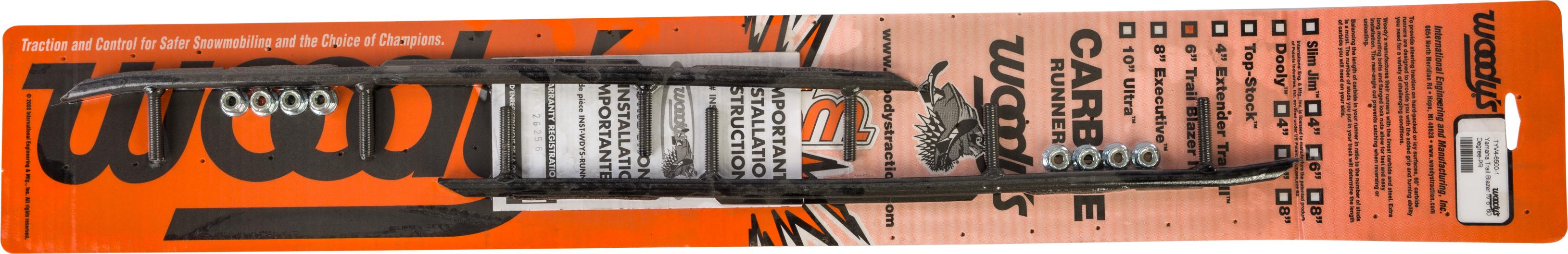 Woodys 6’’ Carbide Runners Yam - Snowmobile Collection
