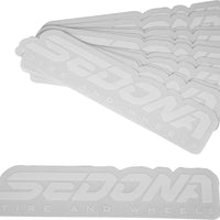 Sedona 6’’ Decal Pack Of 20 White - Tires & Wheels