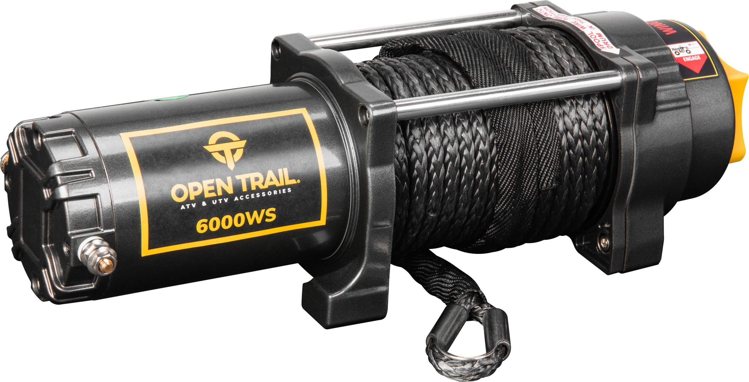 Open Trail 6000lb Wide Winch Synthetic Rope - Atv Performance Products