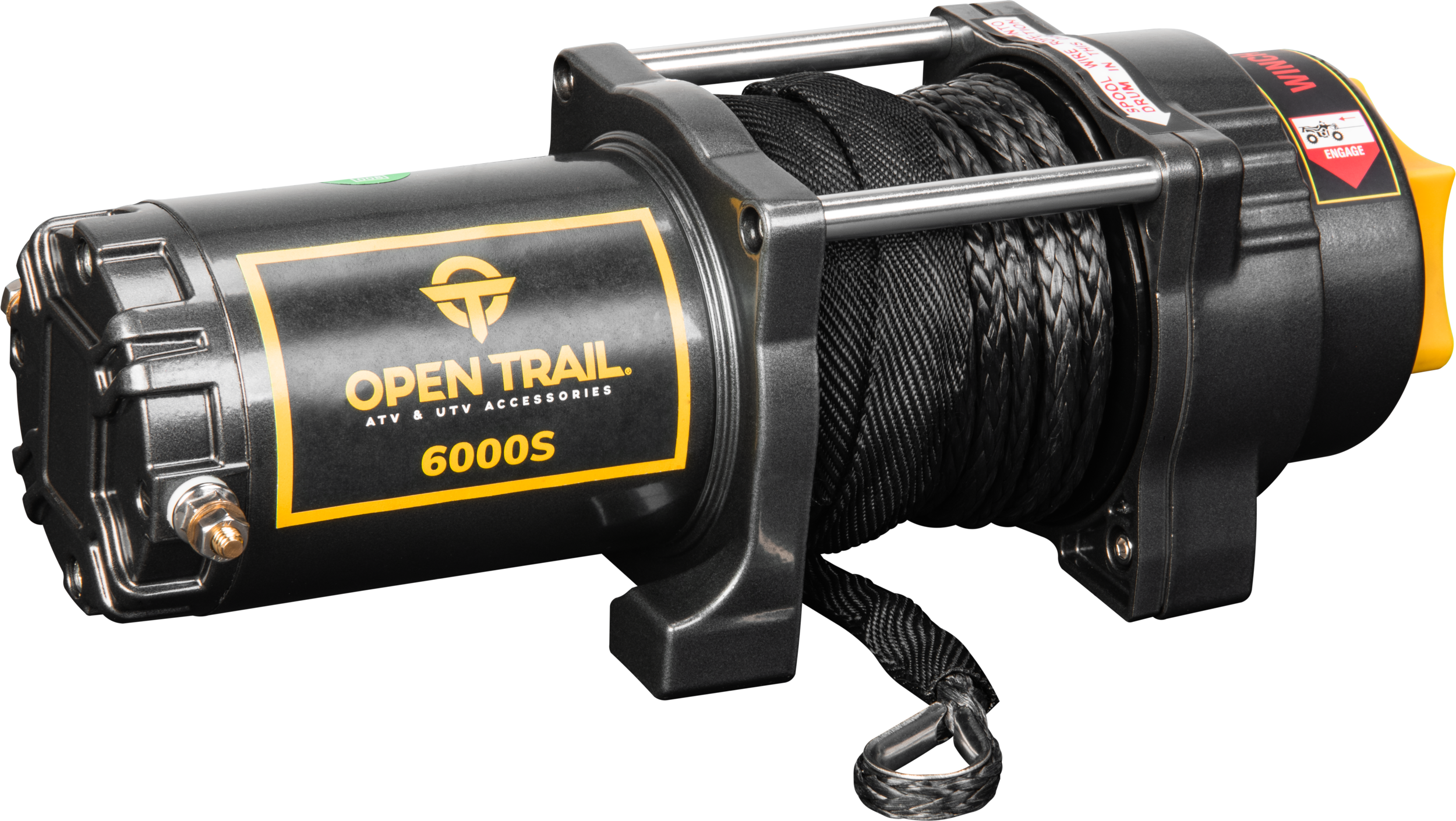 Open Trail 6000lb Winch Synthetic Rope - Atv Performance Products