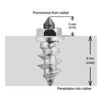 Igrip 7/16’’-11mm Shoulder Studs Qty 200 - Snowmobile Collection