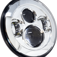 Letric Lighting Co 7’’ Headlight Chrome W/ Mnt Adapter - Harddrive Products