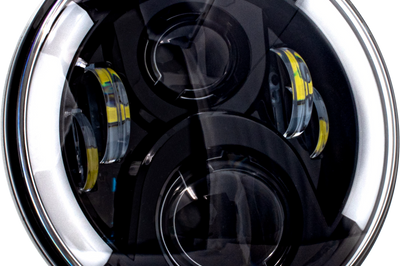 Letric Lighting Co 7’’ Led Deluxe Hdlght W Turns Black W/ Mnt Adapter - Harddrive Products