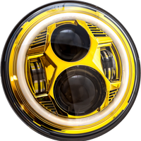 Letric Lighting Co 7’’ Led Hdlgt Kit Blk Halo W/ Mnt Adapter - Blue - Harddrive Products