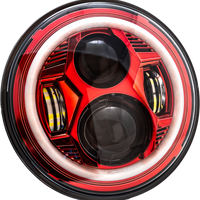 Letric Lighting Co 7’’ Led Hdlgt Kit Blk Halo W/ Mnt Adapter - Blue - Harddrive Products