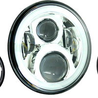 Letric Lighting Co 7’’ Led Hdlgt Kit Chr Halo W/ Mnt Adapter - Harddrive Products