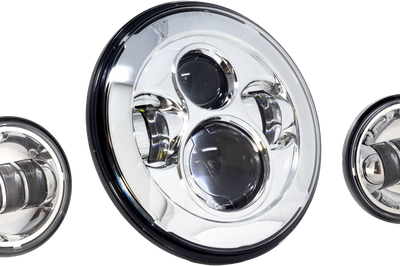 Letric Lighting Co 7’’ Led Hdlgt Pass Lamp Kit Chr W/ Mnt Adapter - Harddrive Products