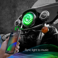 Xk Glow 7’’ Xkchrome Rgb Headlight - Harddrive Products