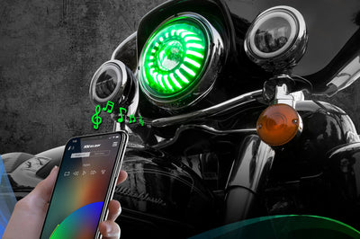 Xk Glow 7’’ Xkchrome Rgb Headlight - Harddrive Products