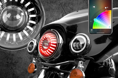 Xk Glow 7’’ Xkchrome Rgb Headlight - Harddrive Products