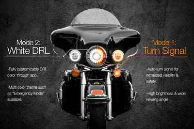 Xk Glow 7’’ Xkchrome Rgb Headlight - Harddrive Products