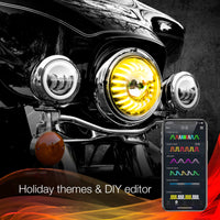 Xk Glow 7’’ Xkchrome Rgb Headlight - Harddrive Products