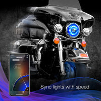 Xk Glow 7’’ Xkchrome Rgb Headlight - Harddrive Products