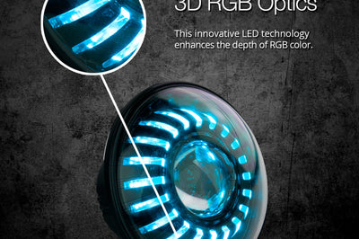 Xk Glow 7’’ Xkchrome Rgb Headlight - Harddrive Products