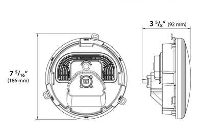 KOSO 7’’ Zenith Led Headligh H4 Plug