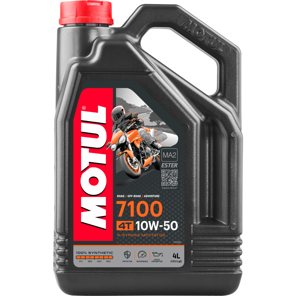 Motul 7100 4t Full Syn Engine Oil 10w50 4 Ltr 4/case - Harddrive Products