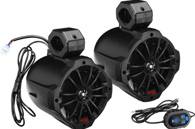 Boss Audio 750w 6.5’’ Amplified Bluetooth Speaker 1pr 2-way Cage Mount - Atv Performance Products