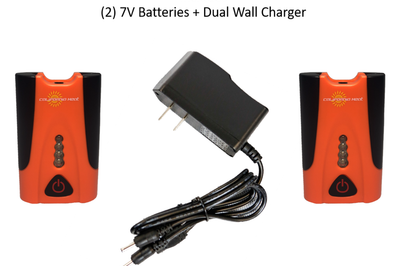 California Heat 7v Activflexx Gloves Black Xs - Apparel Collection