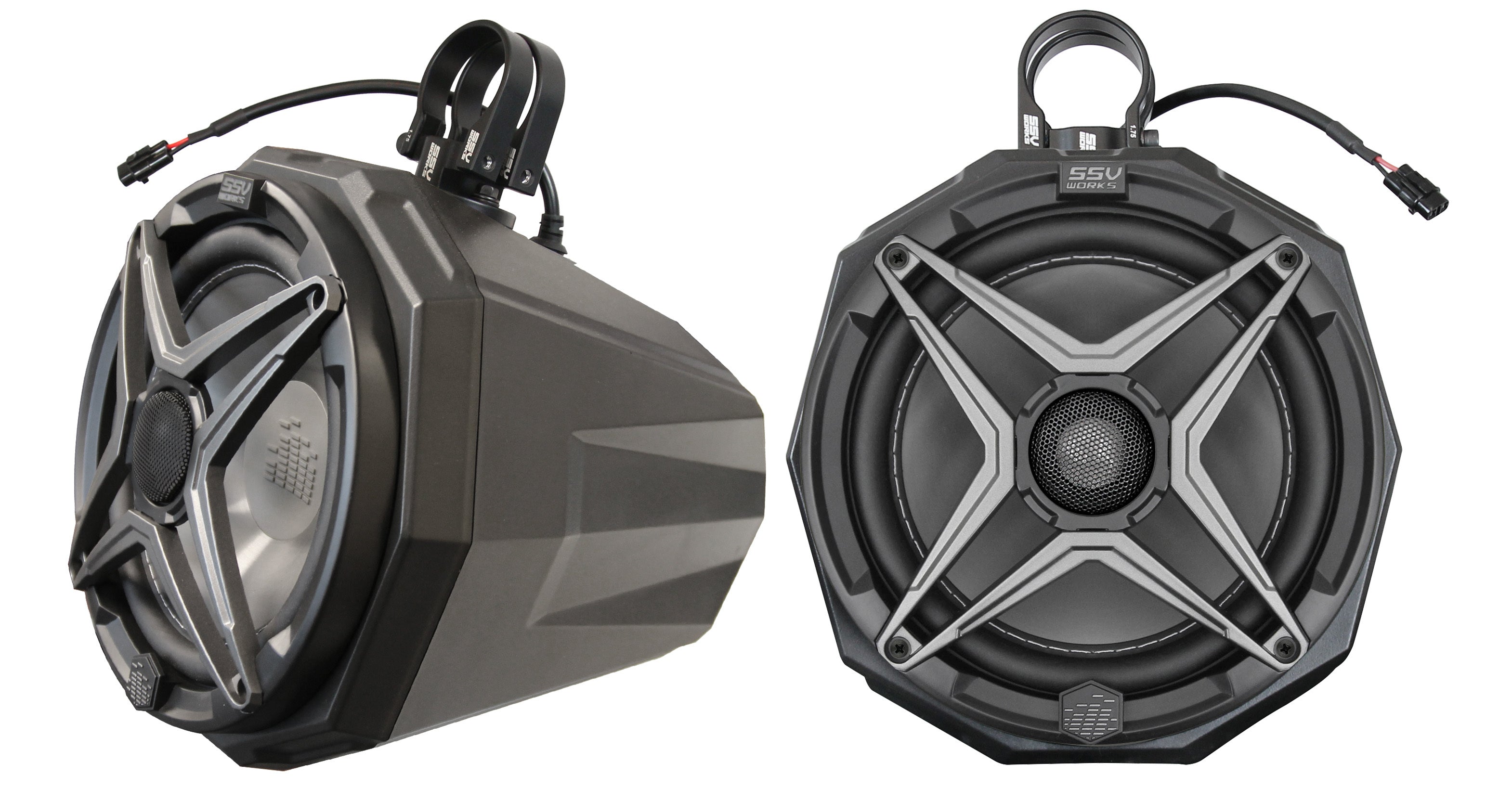 Ssv Works 8’’ Cage Mount Pod Speaker 2.0’’ Roll - Atv Performance Products