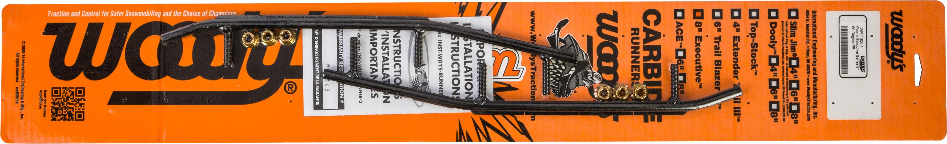 Woodys 8’’ Carbide Runners Pol - Snowmobile Collection