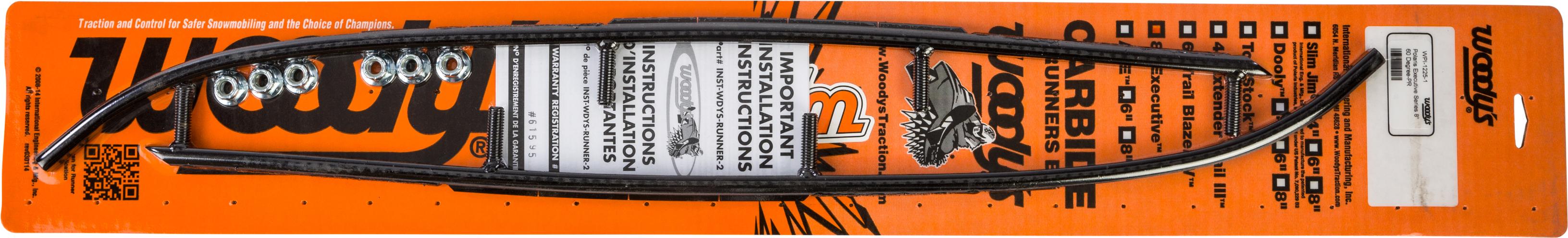 Woodys 8’’ Carbide Runners Pol - Snowmobile Collection
