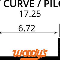 Woodys 8’’ Competition Carbides Pro Ski/curve - Snowmobile Collection