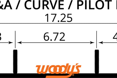 Woodys 8’’ Competition Carbides Pro Ski/curve - Snowmobile Collection