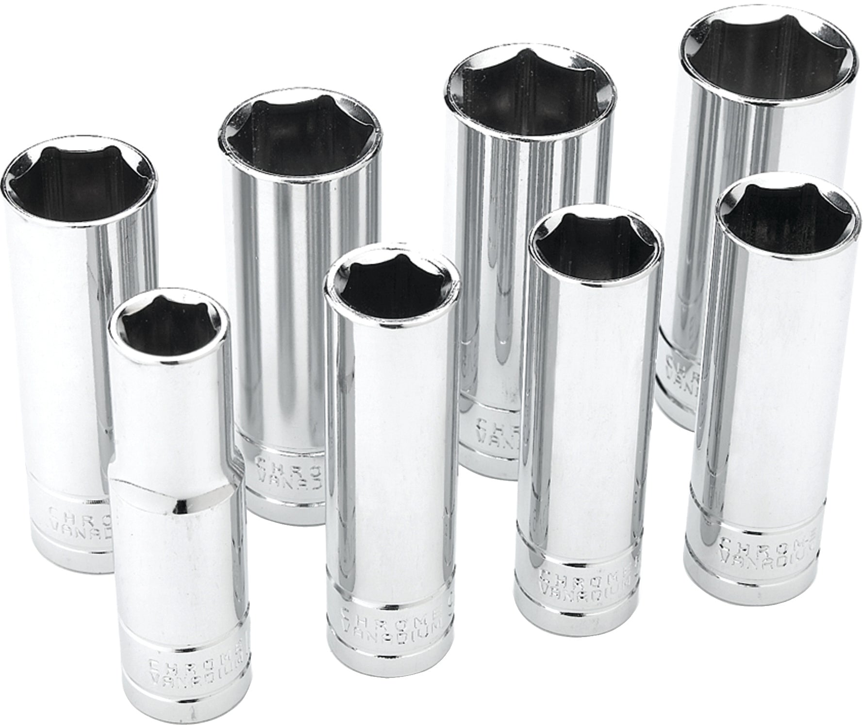 Performance Tool 8 Pc 1/2’’ Sae Socket Set Deep - Watercraft Collection