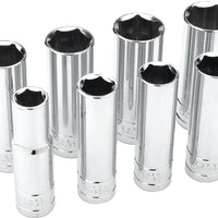 Performance Tool 8 Pc 1/2’’ Sae Socket Set Deep - Watercraft Collection