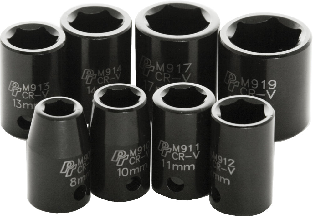 Performance Tool 8 Pc 3/8’’ Met Imp Skt Set Shallow - Watercraft Collection